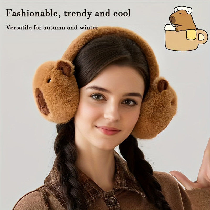 Милые наушники-капибалы, плюше – обзор и цена Earmuffs Foldable
