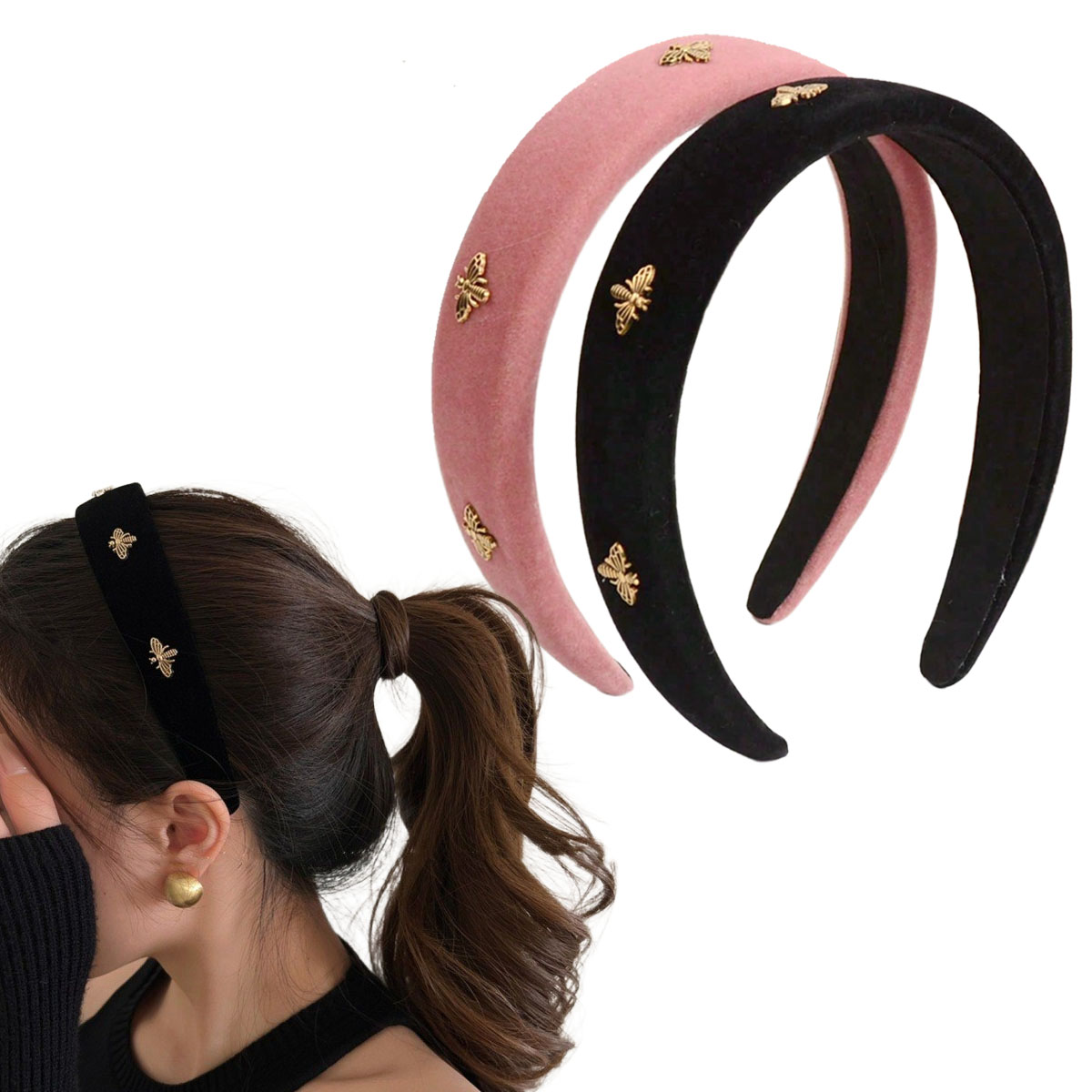 Черная бархатная повязка на го – обзор и цена Winter Headband Fleece