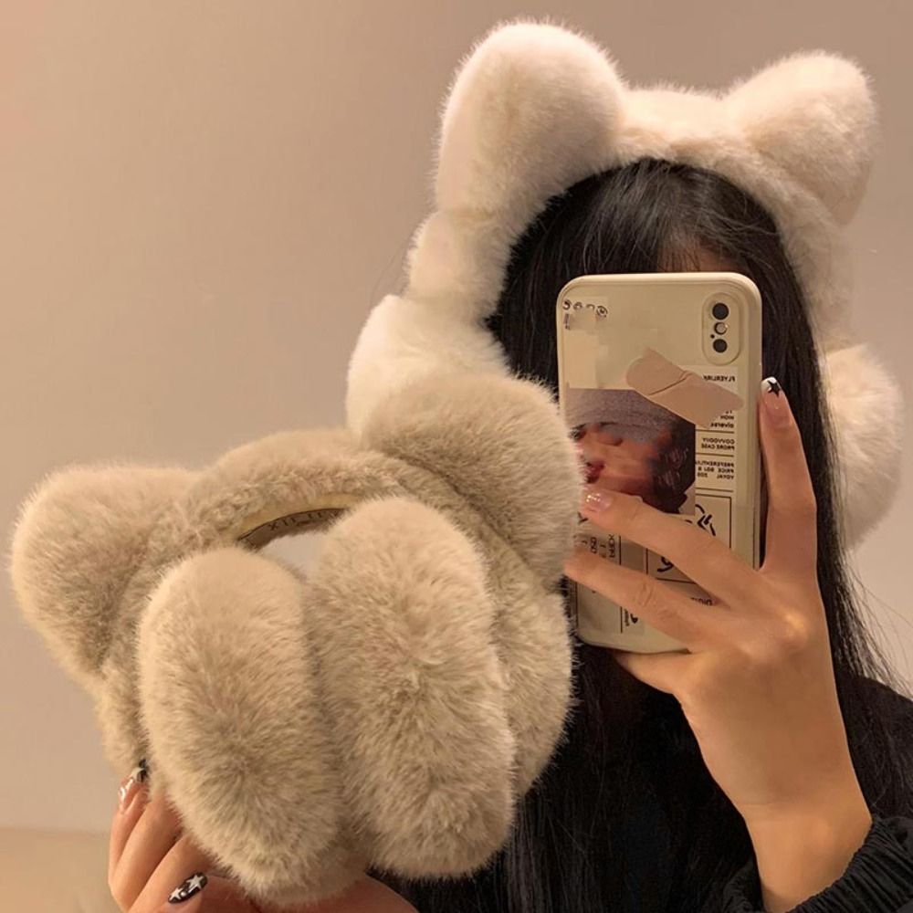 Наушники с милым котом, зимние – обзор и цена Earmuffs Foldable