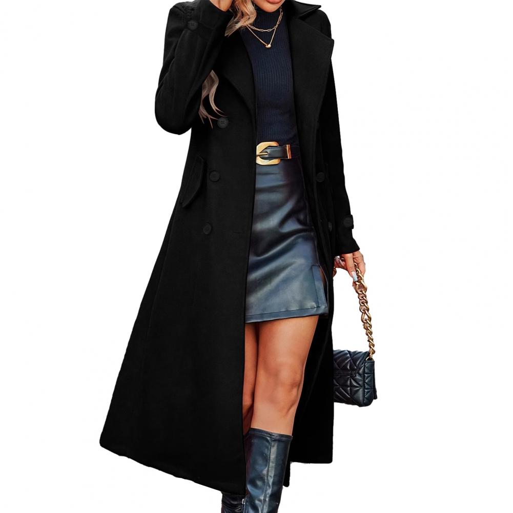 Женское длинное шерстяное паль – обзор и цена Wool Coat Peacoat
