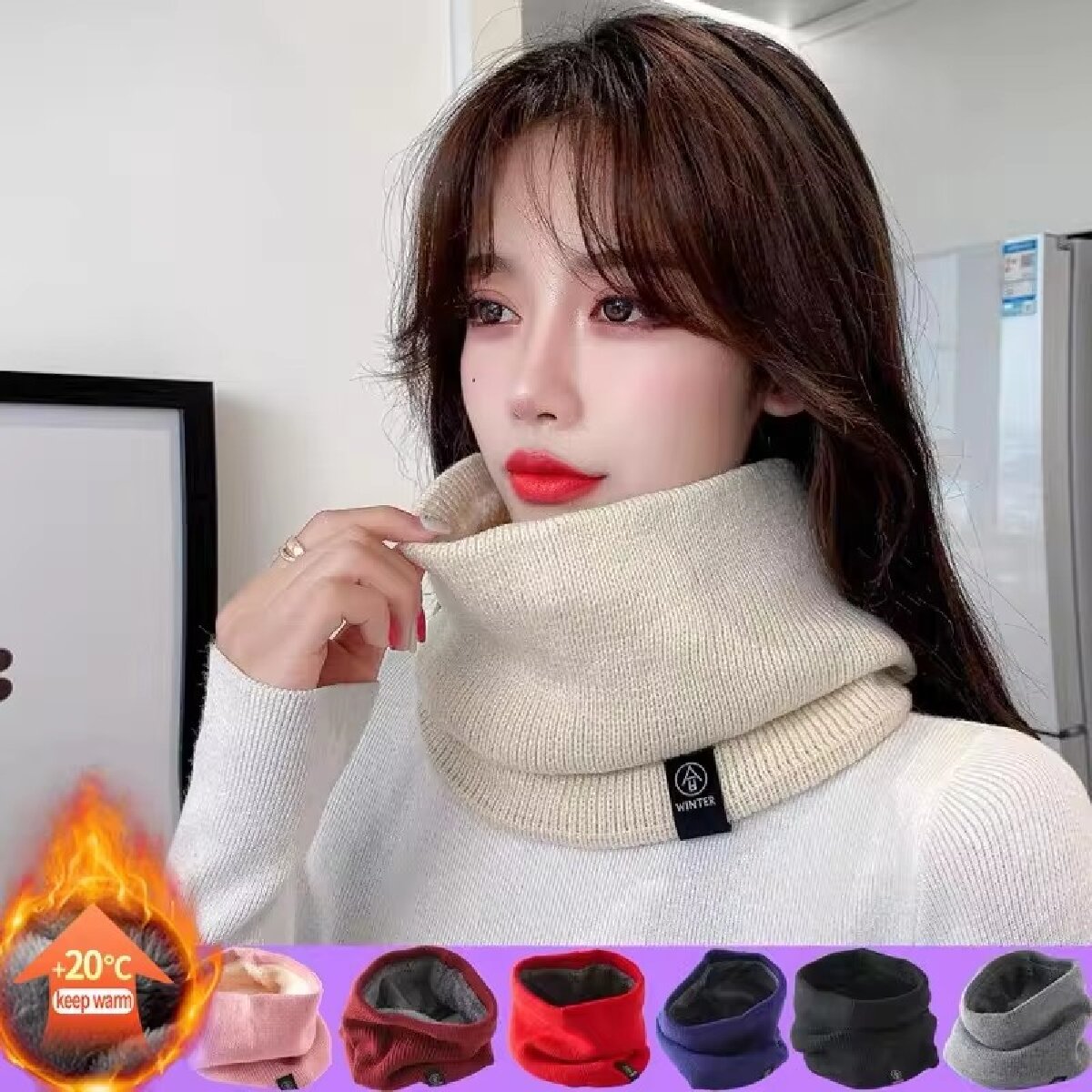 Однотонный зимний плюшевый глу – обзор и цена Neck Gaiter Fleece